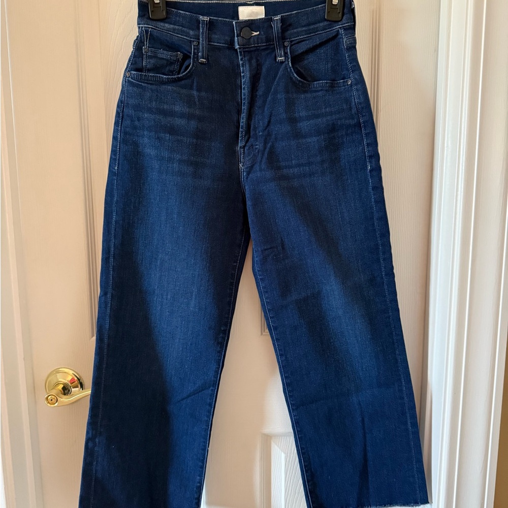 Mother The Rambler Zip Ankle Jeans, Size 25